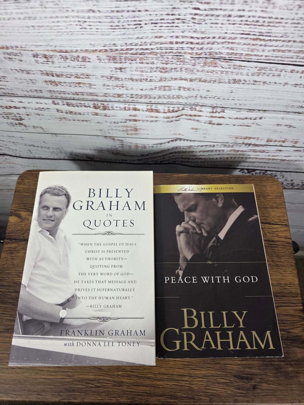 Billy Graham Christian Book Lot Peace with God & Billy Graham in Quotes